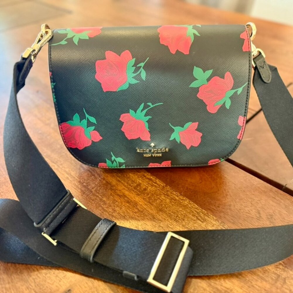 Kate Spade Madison Saffiano Leather Saddle Bag